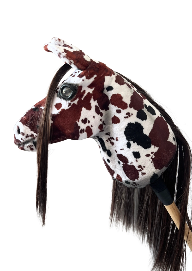 REALISTIC HOBBY HORSE – WHITE/WHITE MANE
