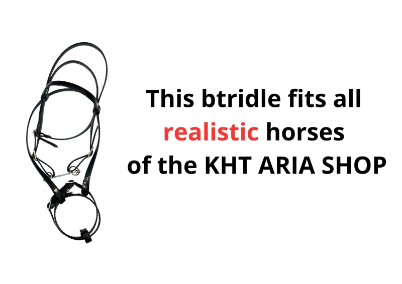 ENGLISH BRIDLE FOR REALISTIC HOBBY HORSE