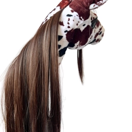 REALISTIC HOBBY HORSE – WHITE/WHITE MANE