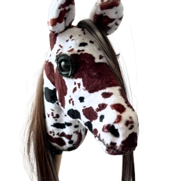REALISTIC HOBBY HORSE – WHITE/WHITE MANE