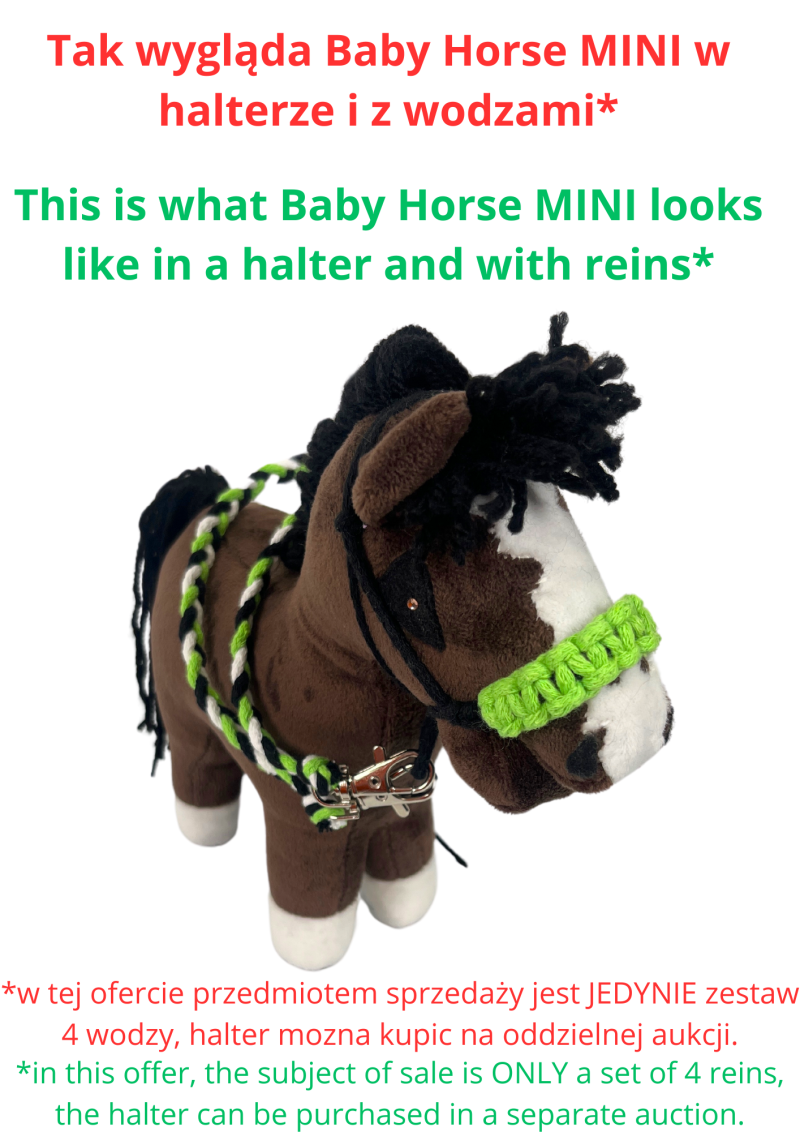 ACCESSORIES - SET OF 4 PIECES OF REINS for MINI baby horse