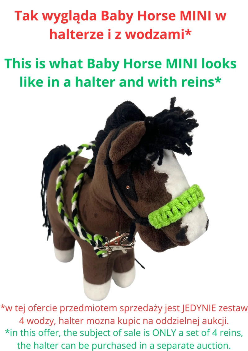 ACCESSORIES - SET OF 4 PIECES OF REINS for MINI baby horse