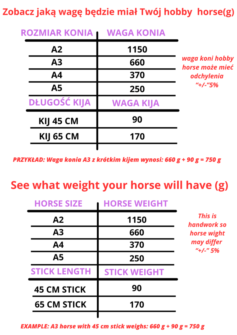 Hobby horse standard RANDOM A2-A5