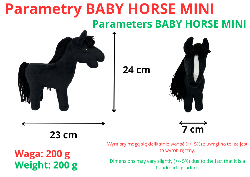 BABY HORSE MINI - black