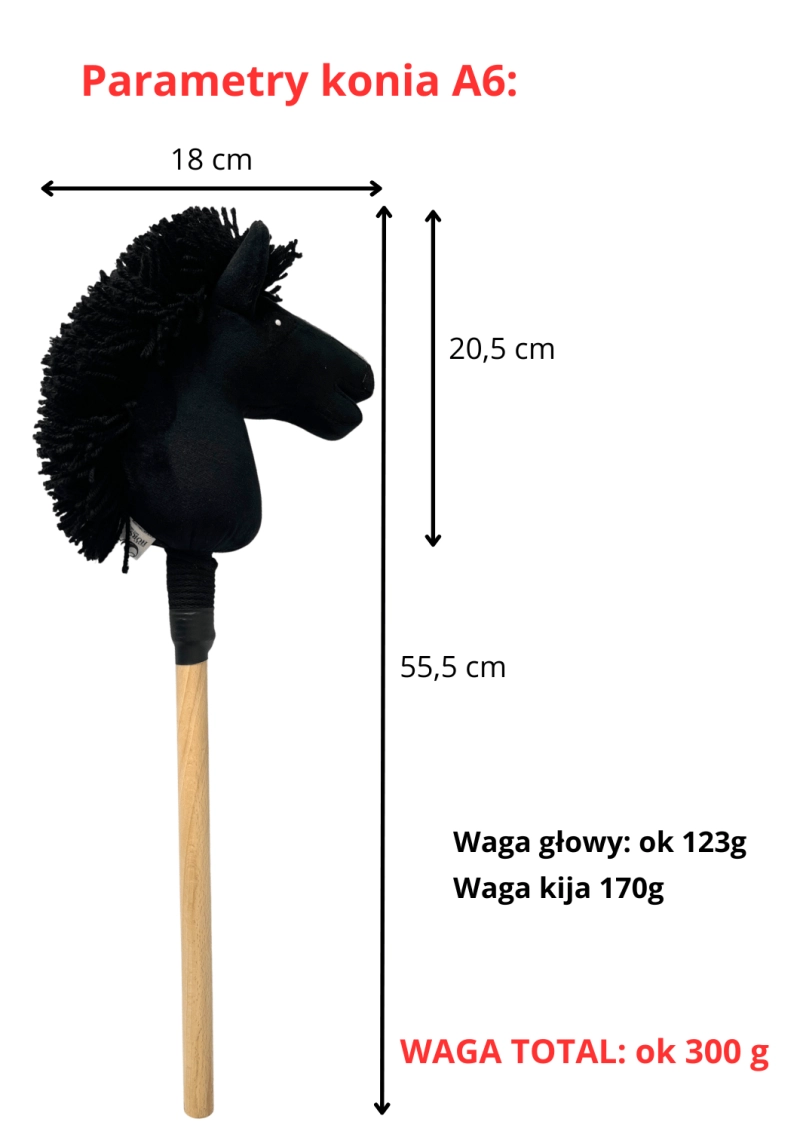 DRESSAGE hobby horse - BLACK A3