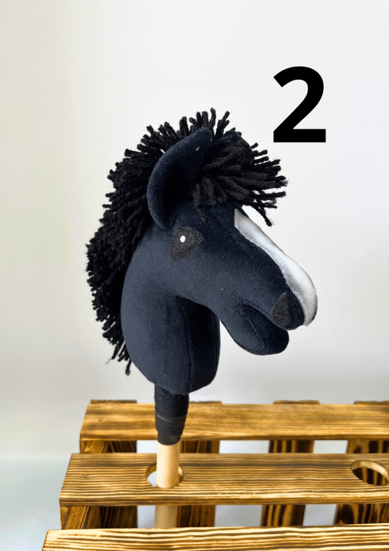 DRESSAGE hobby horse - BLACK A3