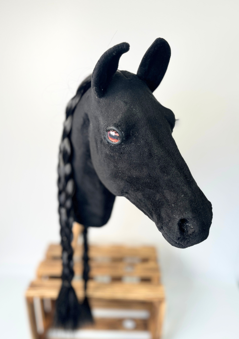 DRESSAGE hobby horse - BLACK A3