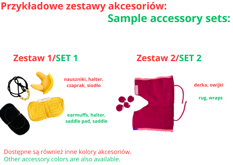 ACCESSORIES - SET 1 - FOR BABY HORSE STANDARD