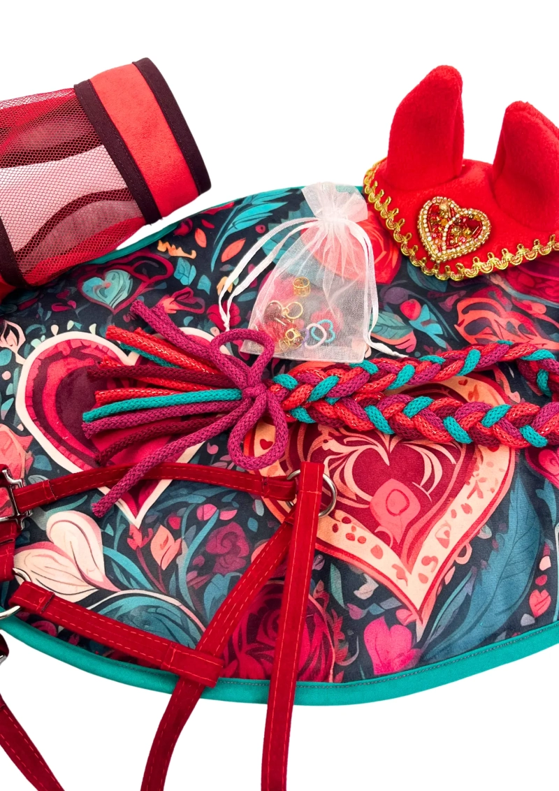 PAK red - LOVE - accessory set, 5 pieces