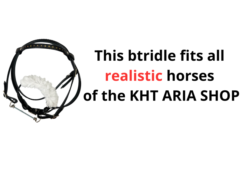 ICELANDIC BRIDLE FOR REALISTIC HOBBY HORSE