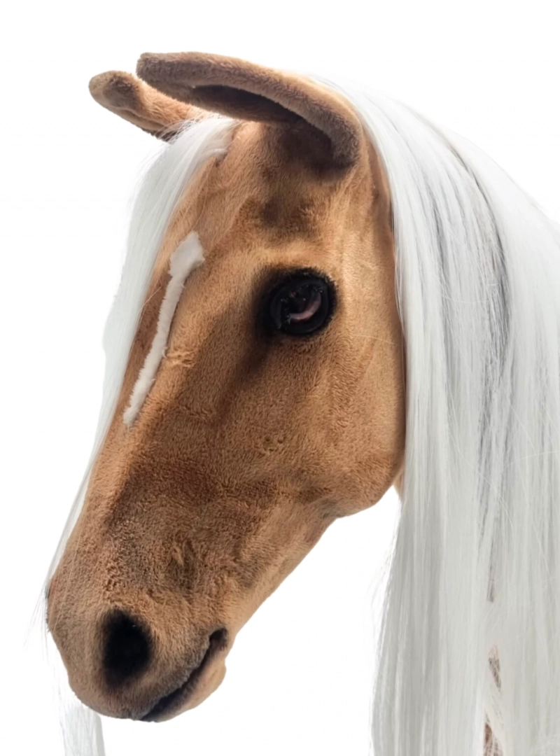 REALISTIC HOBBY HORSE - PALOMINO/PATCH