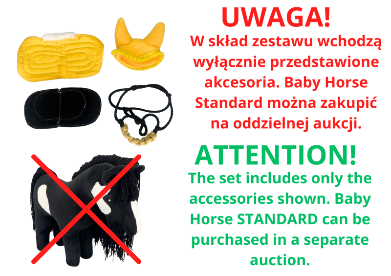 ACCESSORIES - SET 1 - FOR BABY HORSE STANDARD