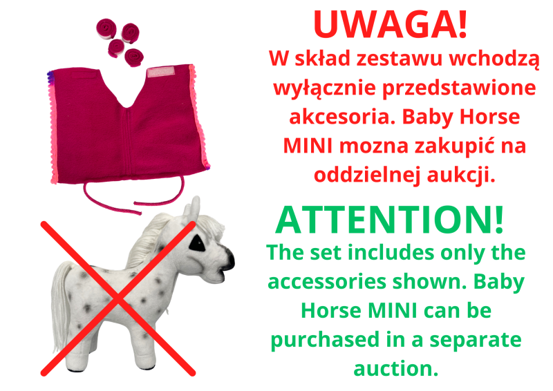 ACCESSORIES - SET OF 2 - FOR BABY HORSE MINI