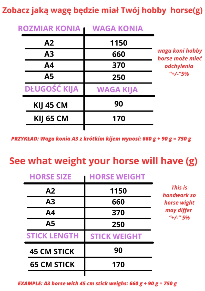 HOBBY HORSE – PROMOTIONAL A2-A5