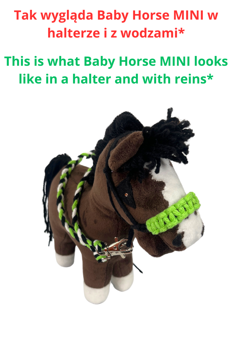 ACCESSORIES - HALTER (WITH POSSIBILITY OF ADDING REINS) for baby horse MINI