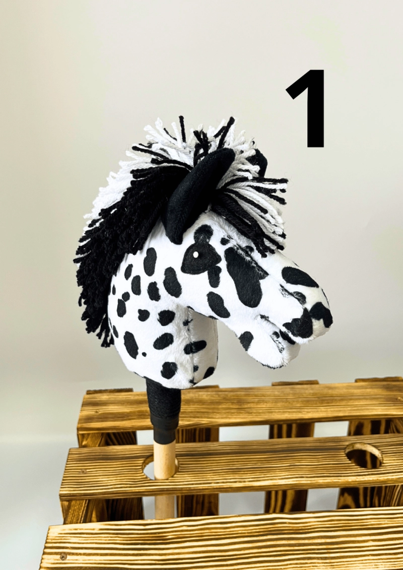 DRESSAGE hobby horse - BLACK A3