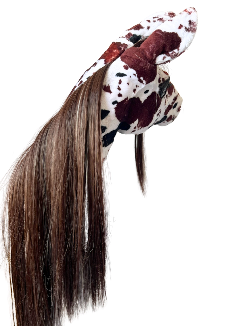 REALISTIC HOBBY HORSE – WHITE/WHITE MANE