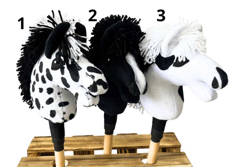 DRESSAGE hobby horse - BLACK A3