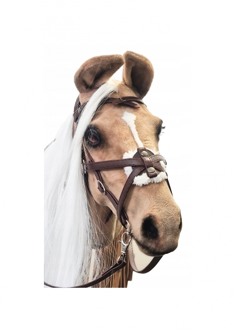 REALISTIC HOBBY HORSE - PALOMINO/PATCH