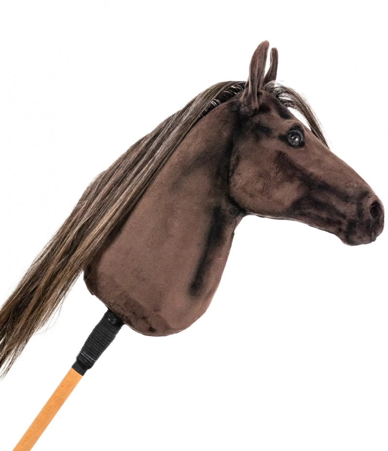 REALISTIC HOBBY HORSE – DARK CHESTNUT/BALAYAGE MANE