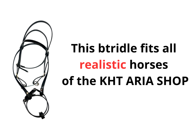 ENGLISH BRIDLE FOR REALISTIC HOBBY HORSE