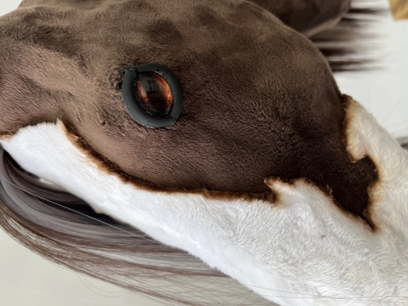 REALISTIC HOBBY HORSE – BAY/BLACK AND WHITE MANE/PATCHES