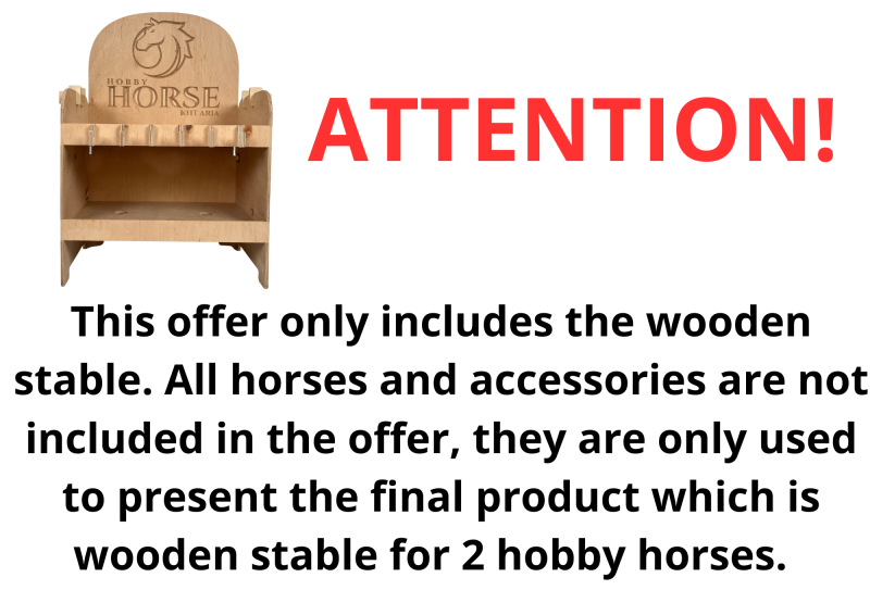 Stable for 2 hobby horses