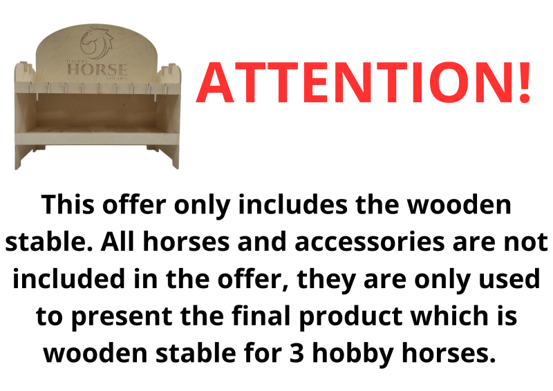 Stable for 3 hobby horses