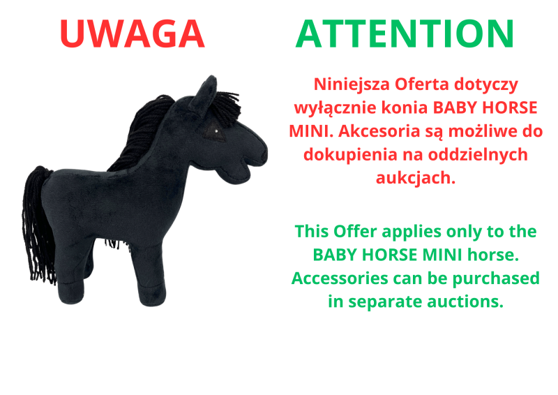 BABY HORSE MINI - black