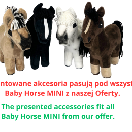 ACCESSORIES - HALTER (WITH POSSIBILITY OF ADDING REINS) for baby horse MINI