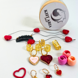 Charms for hobby horse - Valentine's Day set LOVE