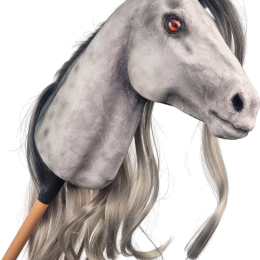 REALISTIC HOBBY HORSE – GRAY/GRAY