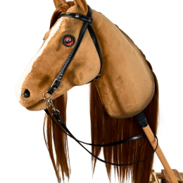 REALISTIC HOBBY HORSE – CHESTNUT/RED MANE