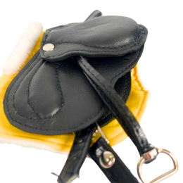 ACCESSORIES - REALISTIC LEATHER SADDLE AND SADDLE SAP FOR BABY HORSE MINI