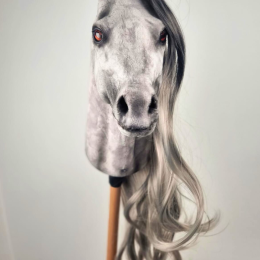 REALISTIC HOBBY HORSE – GRAY/GRAY