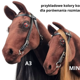 REALISTIC HOBBY HORSE – DARK CHESTNUT/BALAYAGE MANE/PATCH