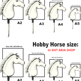 HOBBY HORSE PREMIUM – CHESTNUT WITH MOHAWK A2-A5