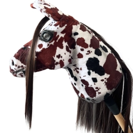 REALISTIC HOBBY HORSE – WHITE/WHITE MANE