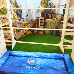 TRENCH under the obstacle – water pattern (foam obstacle)