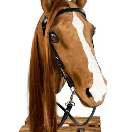 REALISTIC HOBBY HORSE – CHESTNUT/RED MANE