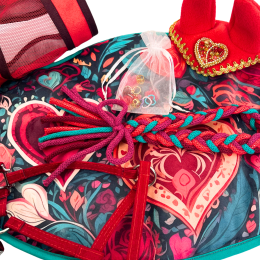 PAK red - LOVE - accessory set, 5 pieces