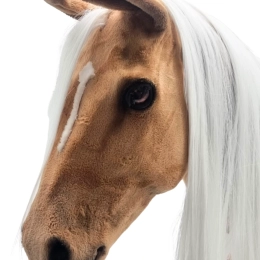 REALISTIC HOBBY HORSE - PALOMINO/PATCH