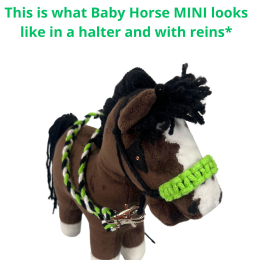 ACCESSORIES - HALTER (WITH POSSIBILITY OF ADDING REINS) for baby horse MINI