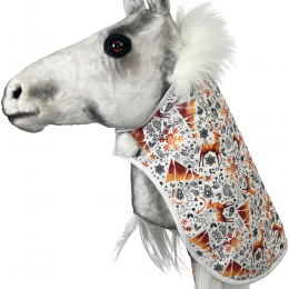 Christmas blanket for a realistic horse