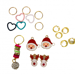 Christmas charms for a hobby horse