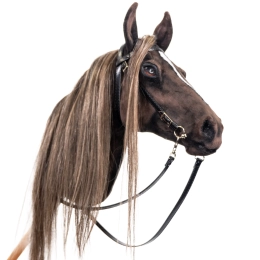 REALISTIC HOBBY HORSE – DARK CHESTNUT/BALAYAGE MANE/PATCH