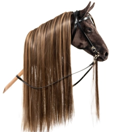 REALISTIC HOBBY HORSE – DARK CHESTNUT/BALAYAGE MANE