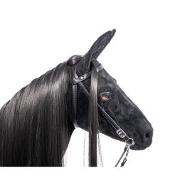 REALISTIC HOBBY HORSE – BLACK/BLACK MANE