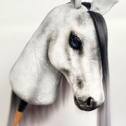 DRESSAGE REALISTIC HOBBY HORSE – GREY