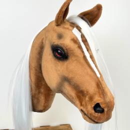 REALISTIC HOBBY HORSE - PALOMINO/PATCH